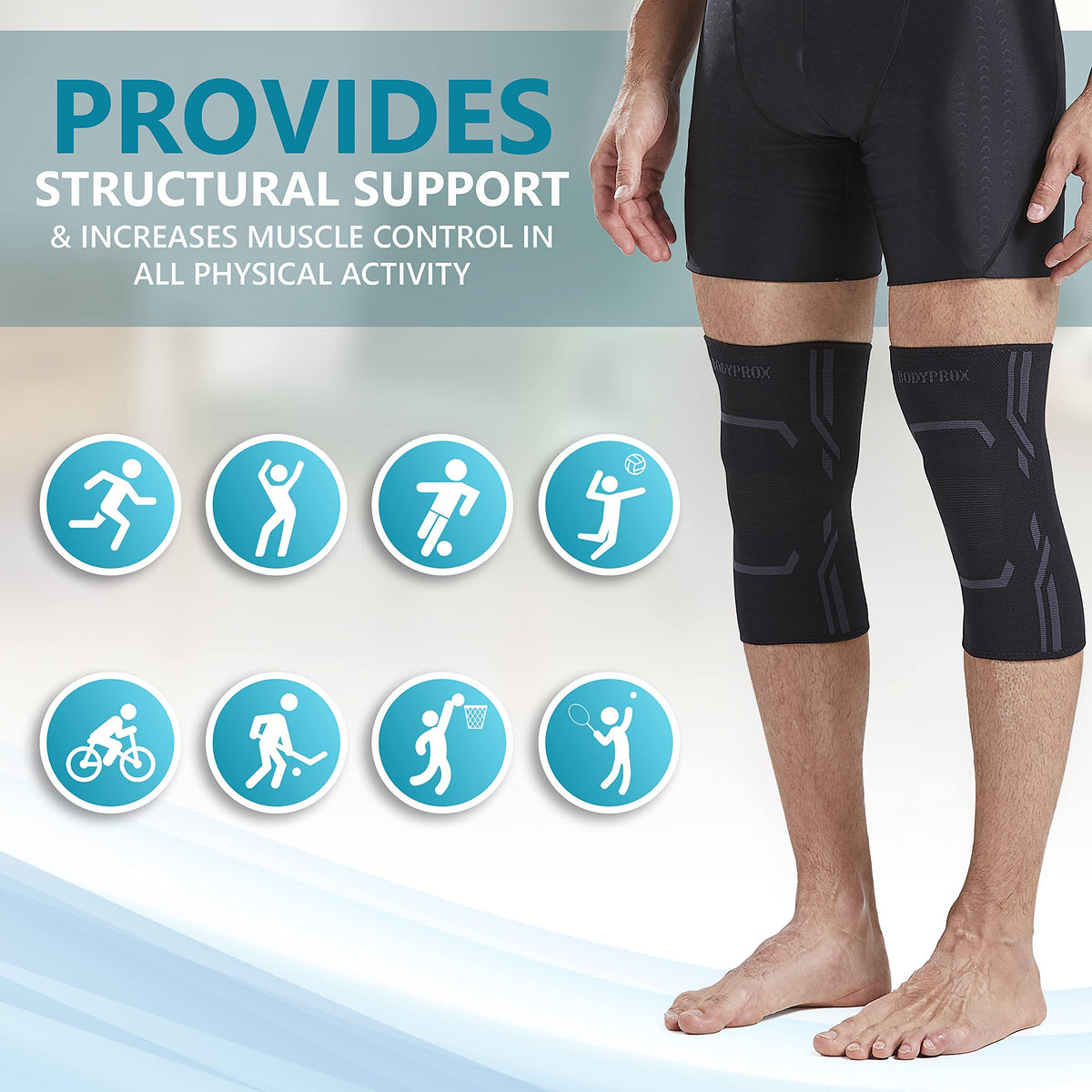 Knee Compression Sleeves for Running and Workout Support