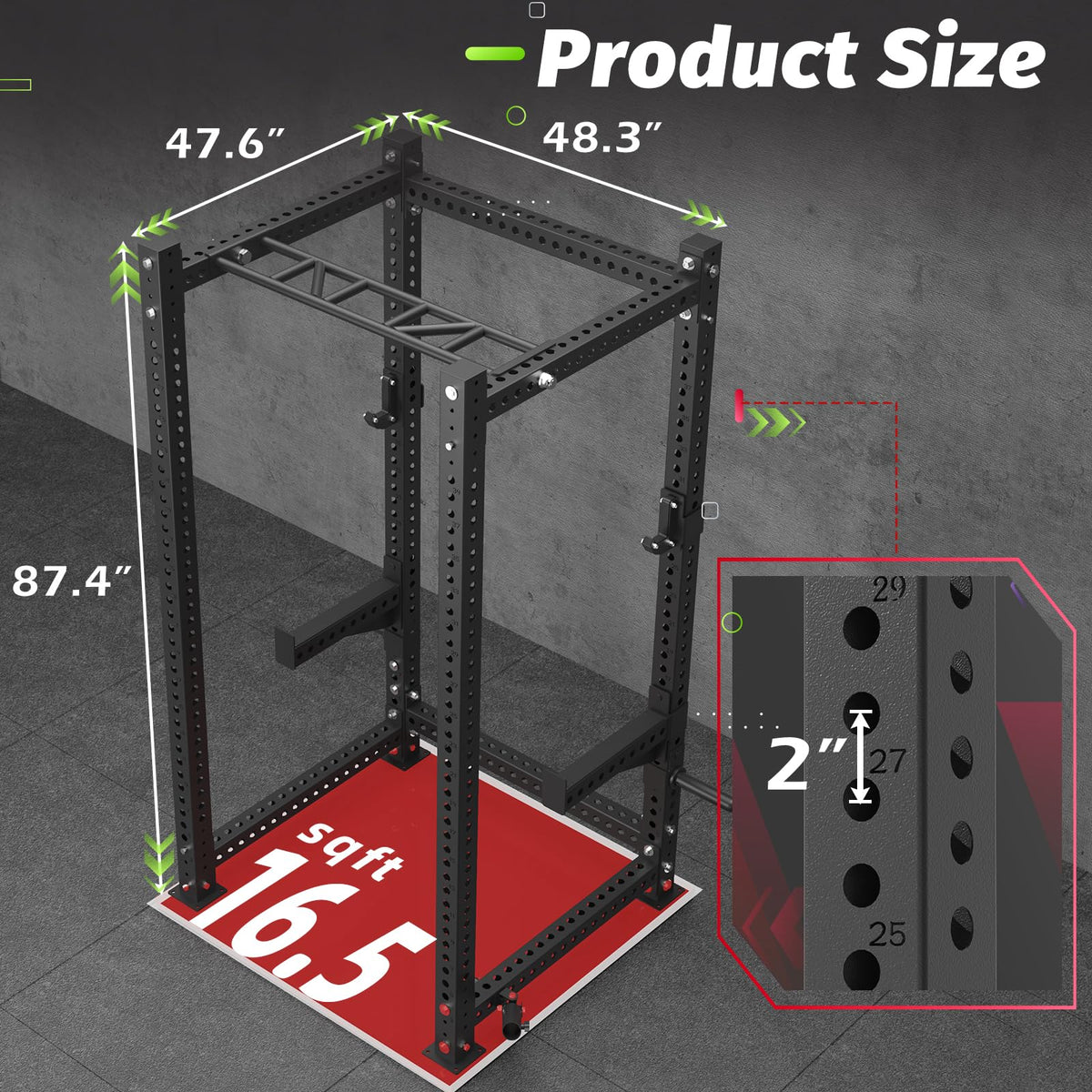 JFHID Commercial Power Cage, Multi-Function Power Rack
