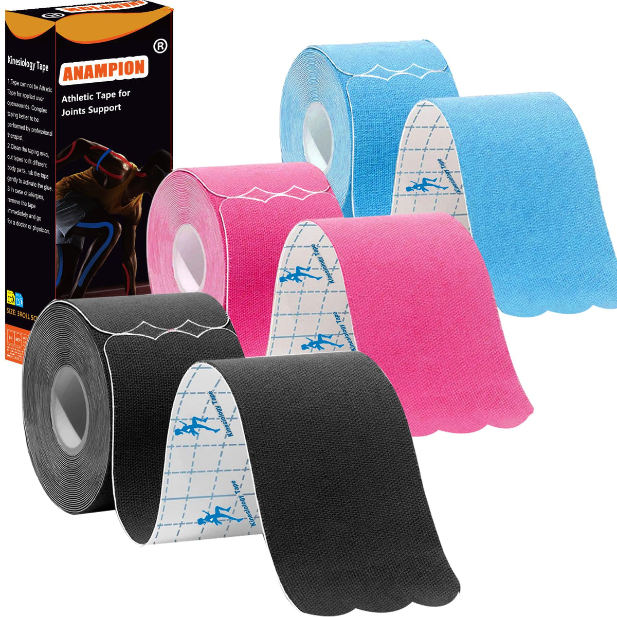 Kinesiology Tape for Sports Support and Athletic Training