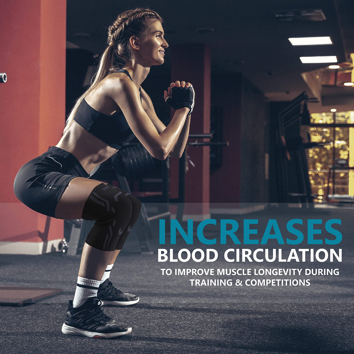 Knee Compression Sleeves for Running and Workout Support